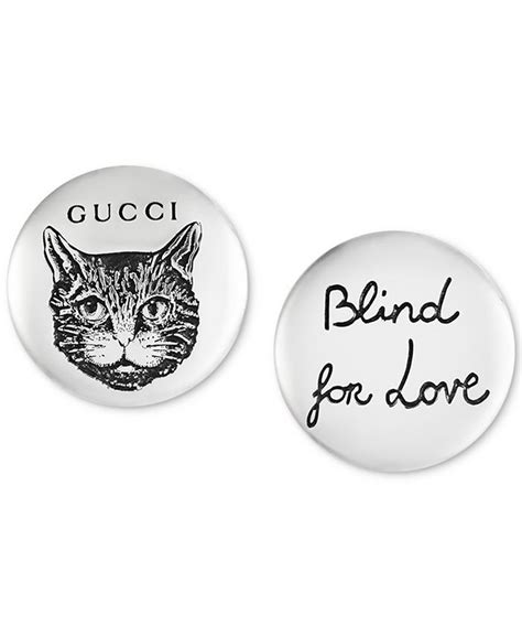 blind for love Gucci earrings